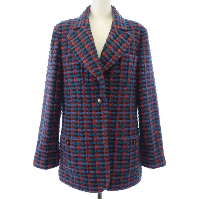 Chanel 95A Vintage Jacket Blue in Blue from The Reluxe