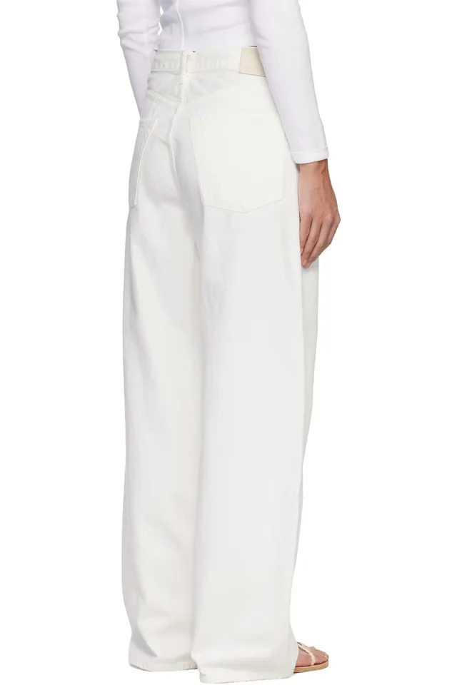 Citizens of Humanity Off-White Brynn Drawstring Jeans, photo 3 of 4 from SSENSE