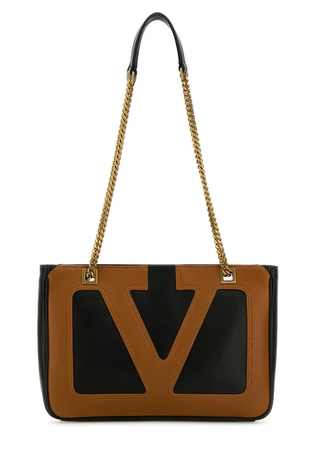 Valentino Garavani Viva Superstar Shoulder Bag — Black in Black Lambskin from HEWI