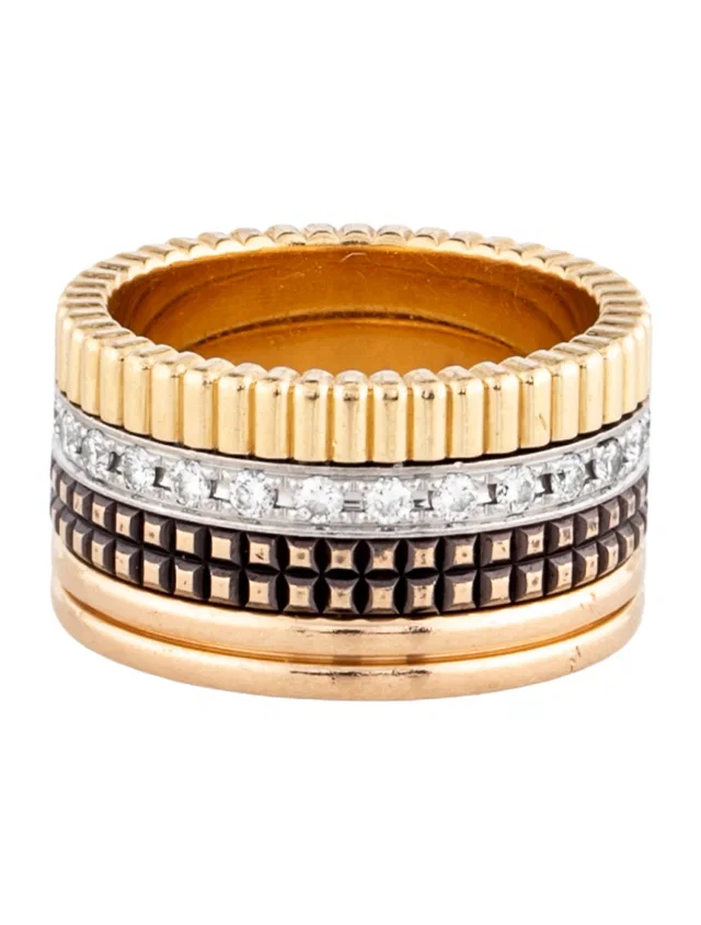 Boucheron 18K Diamond Quatre Classique Large Ring in multicolor from The RealReal