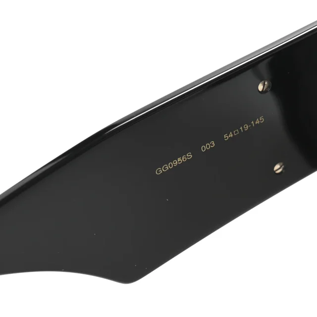 Gucci Acetate Square Frame Sunglasses GG0956S Black in Black from FASHIONPHILE, photo 6 of 10