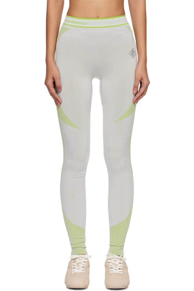 Casablanca Gray & Green Seamless Leggings, image 1 of 1 from SSENSE