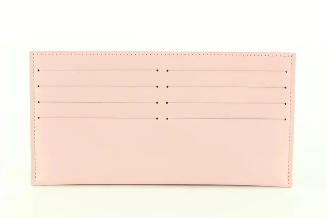 Louis Vuitton Light Pink Leather Long Card Holder Felicie Insert in Pink Leather from Bagriculture