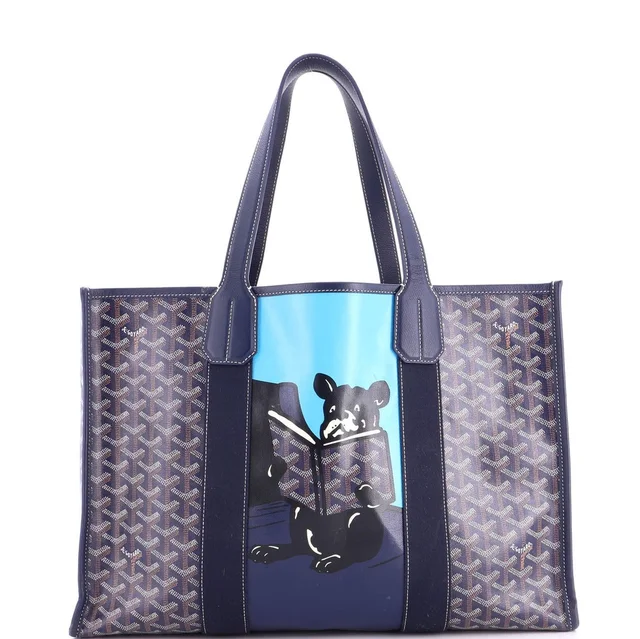 Goyard Mm Villette Tote Printed Coated Canvas in blue Coated canvas from Poshmark