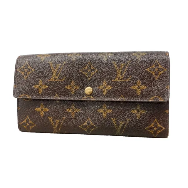 Louis Vuitton Wallet Monogram Portefeuille Monnaie Credit Brown in Brown Leather from The Reluxe