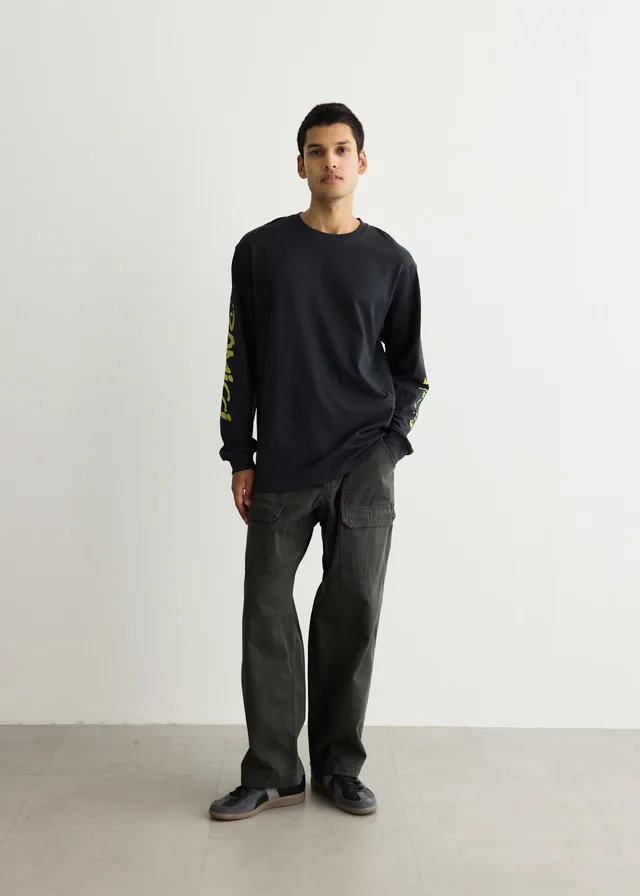 Gramicci Freedom Long Sleeve T-Shirt in Black from Incu, photo 1 of 1