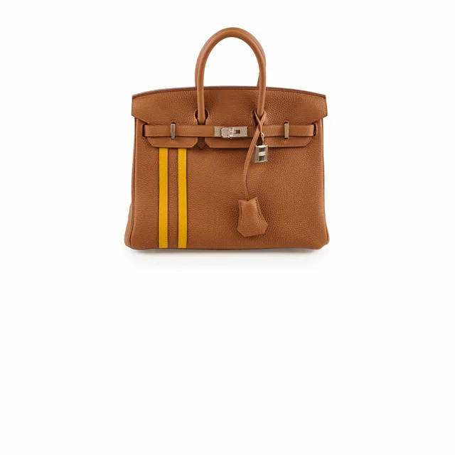 Hermès Birkin 25 Limited Edition Officer Gold/Ambre Togo PHW- C Stamp in Gold Togo leather from The Purse Affair