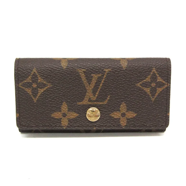 Louis Vuitton Multicles 4 M62631 Men,Women Monogram Key Case Monogram in Brown Monogram from Elady