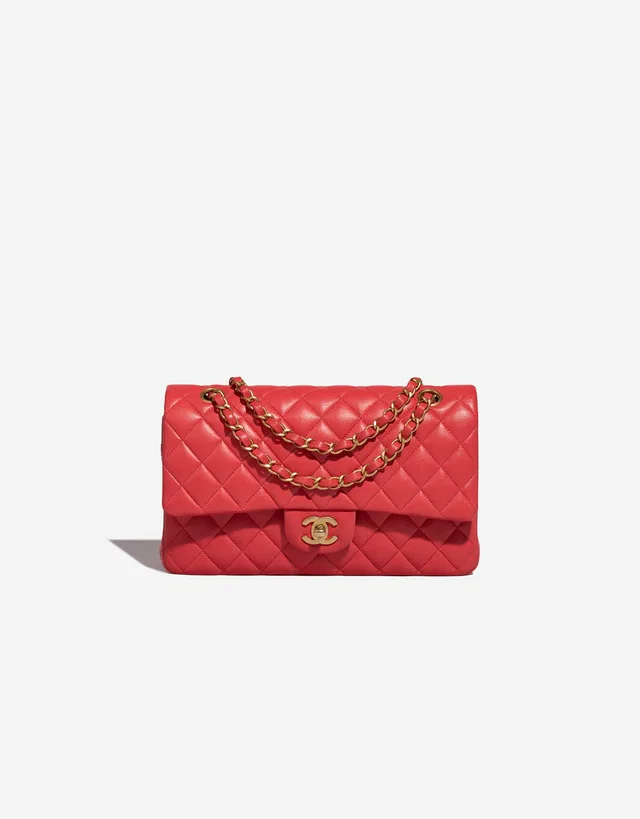 Chanel Timeless Medium Lamb Red in Red Lambskin from SACLÀB