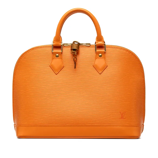 Orange Louis Vuitton Epi Alma PM Handbag in Orange Leather from Designer Revival