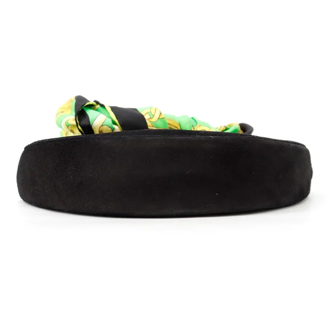 Balenciaga Opera Clutch Bag Black/Green570030 suede in Black Suede from GALLERY RARE, photo 3 of 3