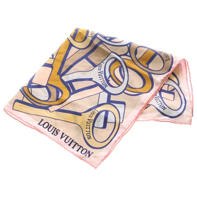 Carre 45 Keys to My LV Heart Key Pattern Silk Scarf Multicolor in Multicolor Silk from The Reluxe