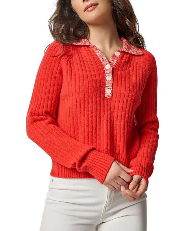 Lilla P Marled Henley Sweater, image 1 of 1 from Rue La La