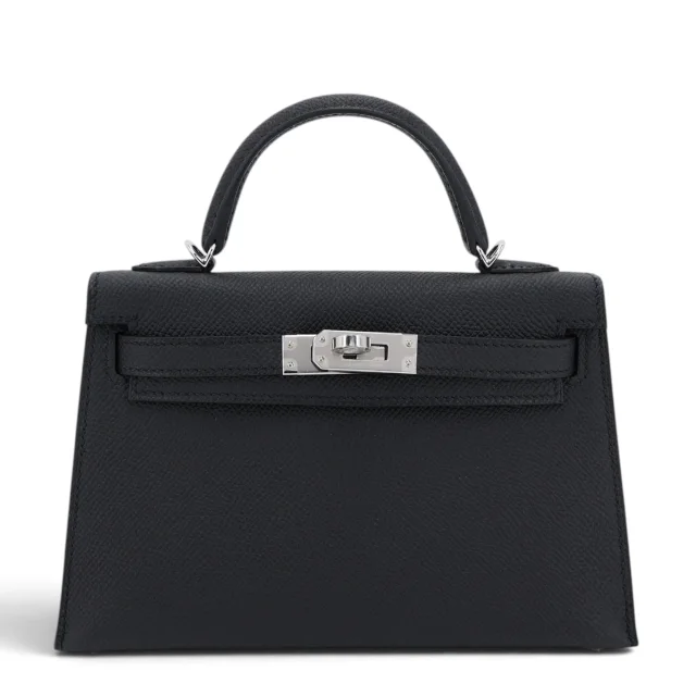 Hermès Mini Kelly II Noir (89) from Ginza Xiaoma