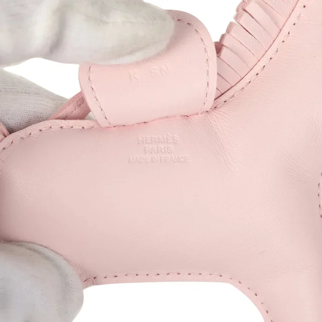 Hermès Rodeo Bag Charm MM Rose Darling Milo Lambskin in Pink Lambskin from Madison Avenue Couture, photo 1 of 1