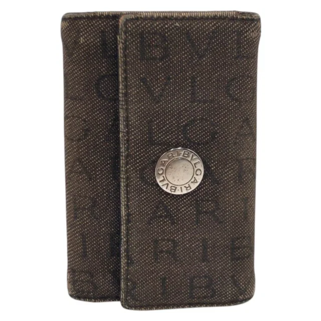 Bvlgari Logomania Canvas Key Case in Canvas from LuxUness