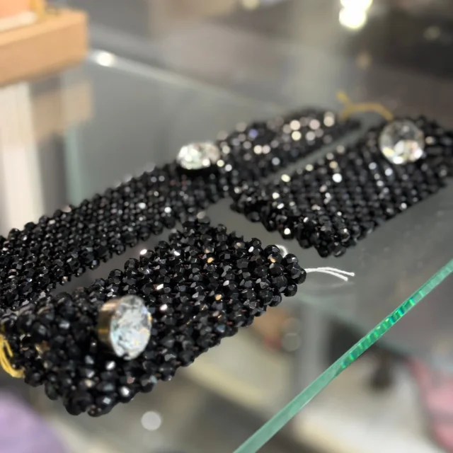 Tom Ford Necklace and Cuffs Set in Black from Revivre