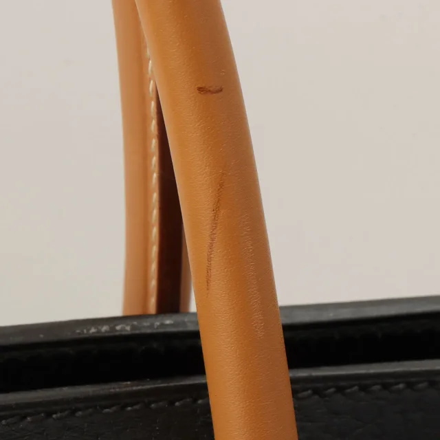 Hermès 1994 Airport 45 Black/Natural in Black from VINTAGE QOO TOKYO, photo 16 of 16