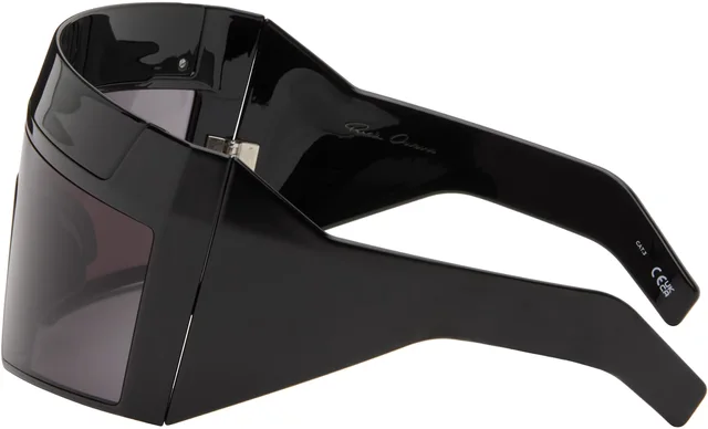 Rick Owens Black SUICIDE Edition Rev Sunglasses, photo 3 of 5 from SSENSE