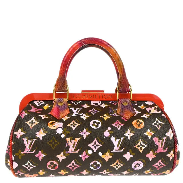 Louis Vuitton 2008 Watercolor Papillon Handbag M95730 in Python from AMORE Vintage Tokyo