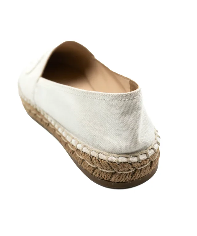 Prada Cotton Embroidered Logo Espadrilles Size 37 from Luxury Promise, photo 2 of 2
