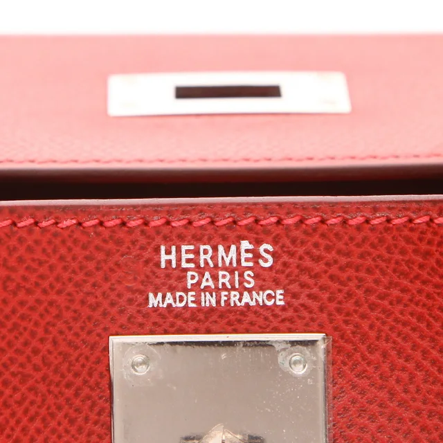 Hermès Kelly 32 cm handbag in Red Leather from Collector Square, photo 4 of 6