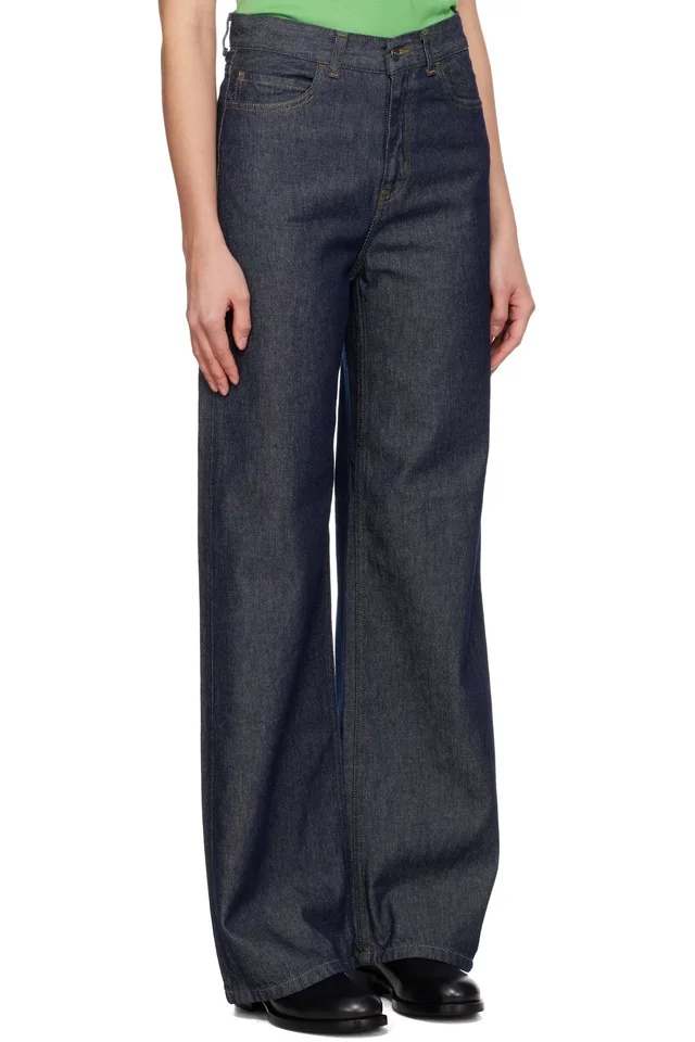 Carhartt Work In Progress Blue Denim Jane Jeans, photo 2 of 4 from SSENSE