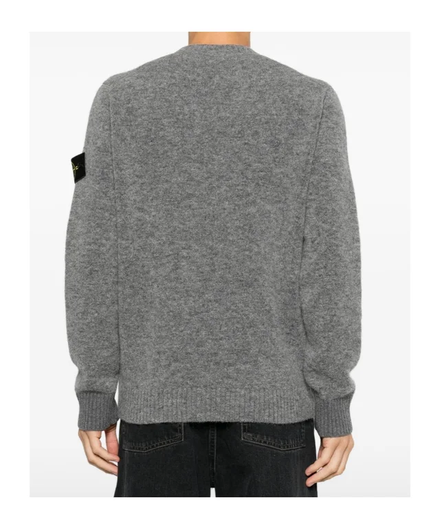 Stone Island Badge Crewneck Knitted Sweater, photo 5 of 6 from SENSER