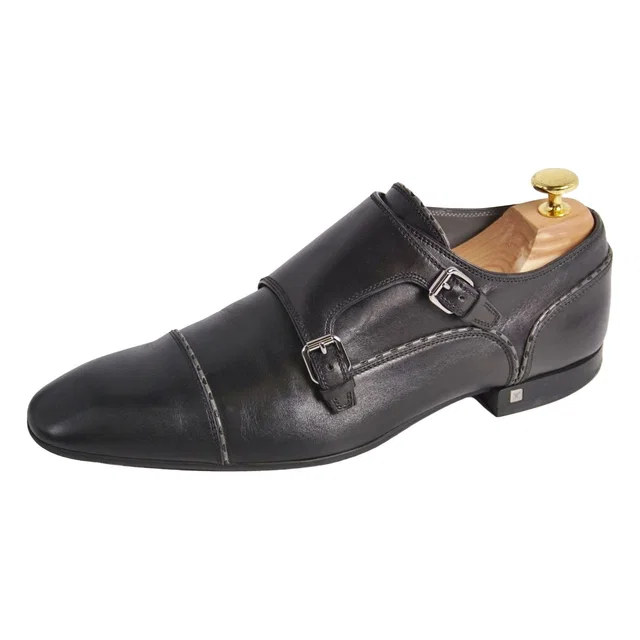 Louis Vuitton Leather shoes Double Monks in Leather from The Reluxe