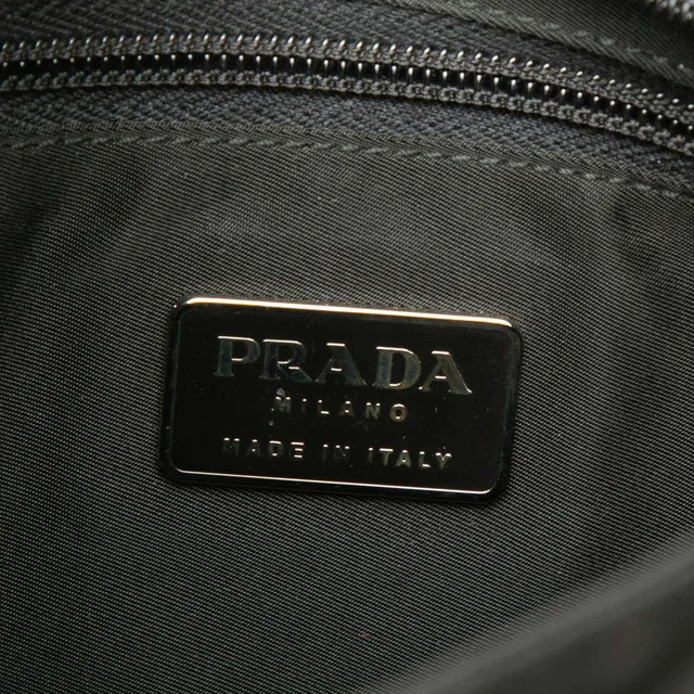 Black Prada Tessuto Zip Top Crossbody in Black Nylon from Designer Revival, photo 2 of 2