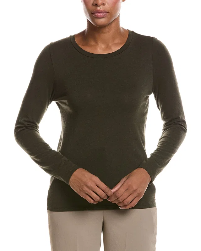 EILEEN FISHER Round Neck Slim T-Shirt, image 1 of 1 from Rue La La
