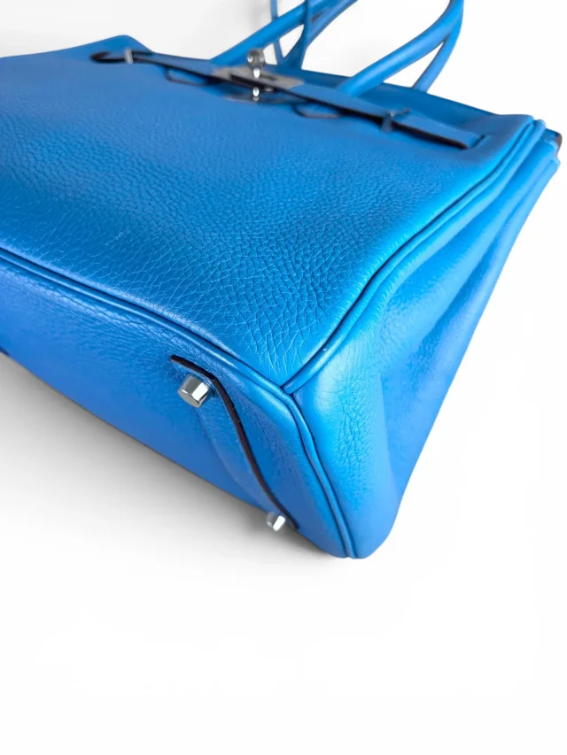 Hermès Bleu Zellige Togo Birkin 35 in Blue Togo leather from Season 2 Consign, photo 8 of 9
