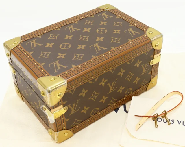 Louis Vuitton Coffret Trésor 24 Monogram Jewelry Box in Green Coated/Waterproof canvas from LuxUness, photo 2 of 6