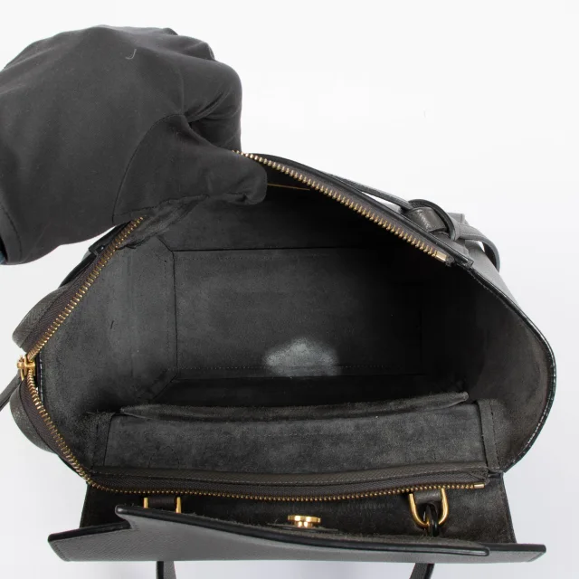 Celine Taupe Micro Belt Bag in Taupe Leather from Labellov, photo 6 of 8