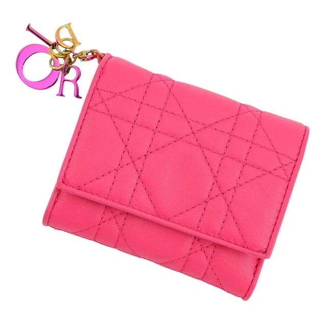Dior Lotus Wallet Warm FuchsiaS01814NEE_M15F Lambskin in Lambskin from GALLERY RARE
