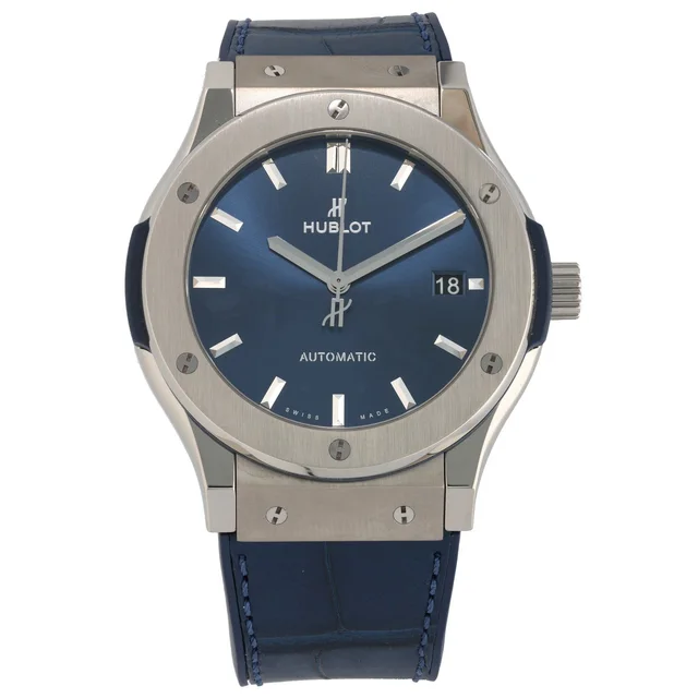 Hublot Classic Fusion 511.NX.7170.LR 45mm Titanium Watch in Leather from H&T