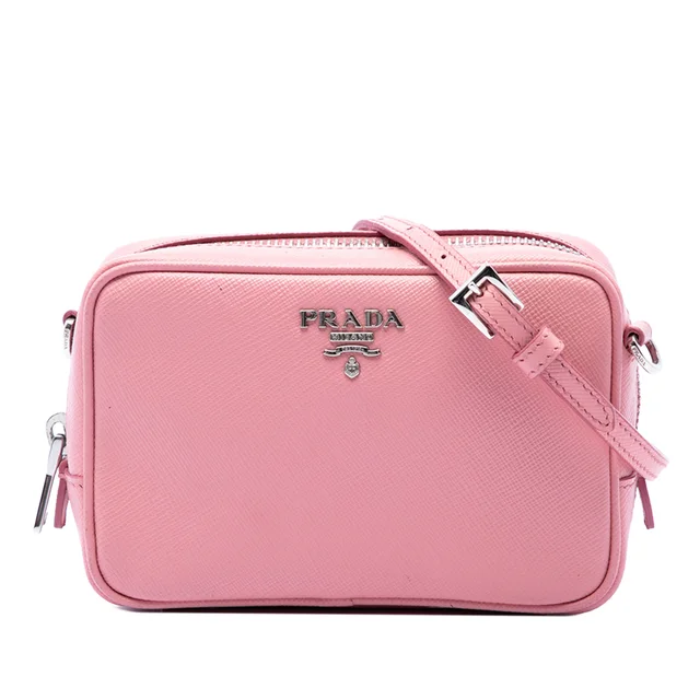 Pink Prada Mini Saffiano Lux Camera Bag in Pink Saffiano leather from Designer Revival, photo 1 of 1