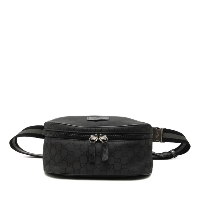 Black Gucci GG Nylon Web Belt Bag in Black Nylon from Designer Revival, photo 1 of 1
