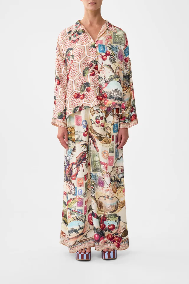 Camilla eBoutique CROPPED RELAXED SHIRT NOTES FROM THE ROAD from CAMILLA, photo 1 of 1