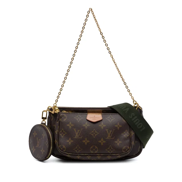 Brown Louis Vuitton Monogram Multi Pochette Accessoires Satchel in Brown Coated canvas from Designer Revival