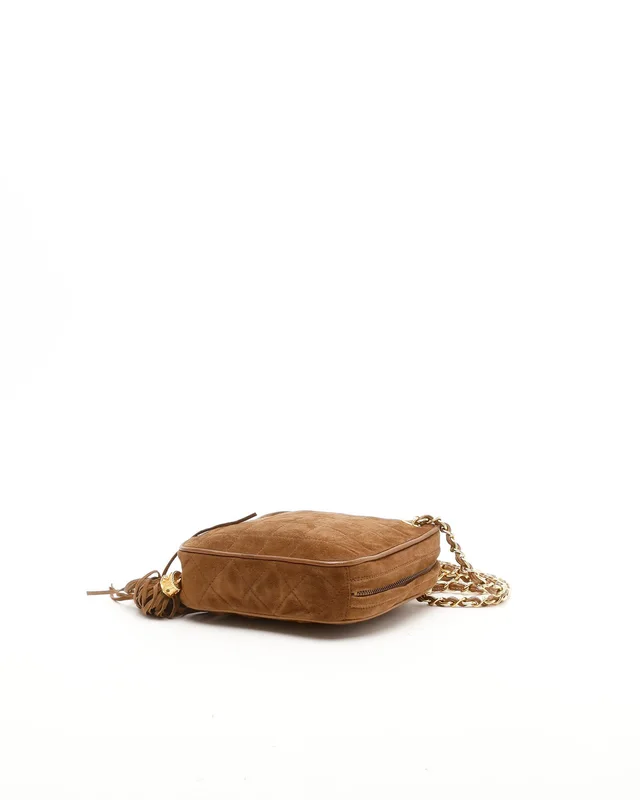 Chanel CC Quilted Fringe Bag in Suede from A Retro Tale, photo 5 of 11