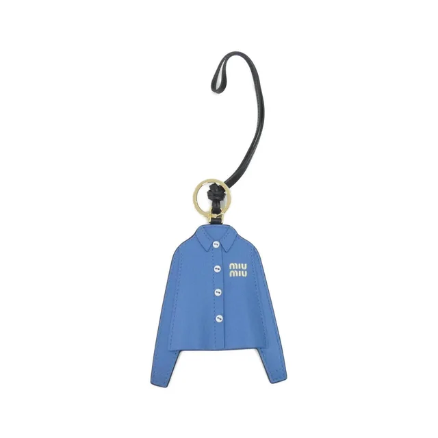 Miu Miu 5TL529 Bag Charm in PERVINCA / GOLD hardware MIU SHIRT from KOMEHYO