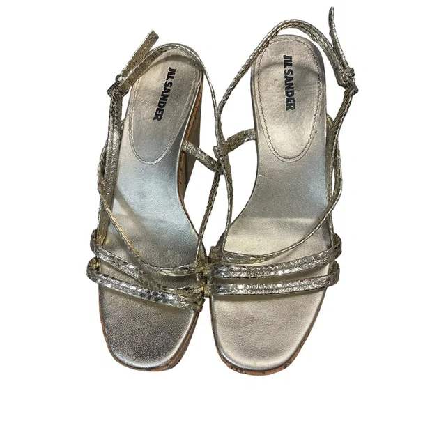 Jil Sander Platform Sandal Women's Size 37 in gold from Poshmark
