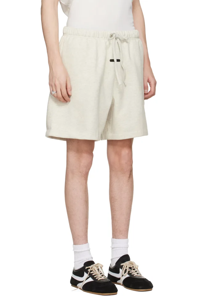 Fear of God ESSENTIALS Gray Signature Classic Shorts, photo 2 of 4 from SSENSE