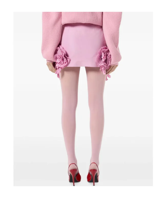 Blumarine Pleated Rosette Mini Skirt, photo 7 of 7 from SENSER