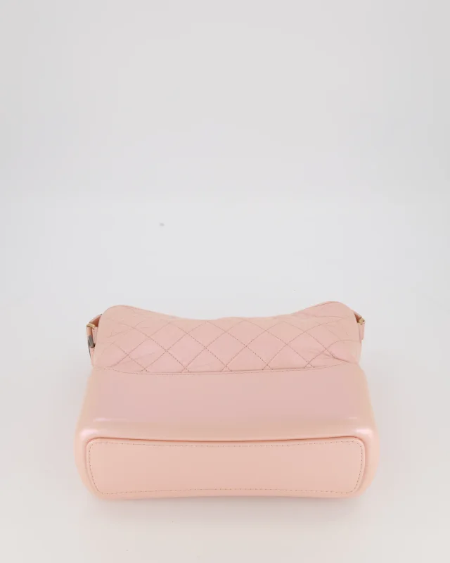 Chanel Large Gabrielle Bag in Light Pink Crumpled Calfskin Leather with Mixed Hardware in Pink Calfskin from Sellier, photo 18 of 19