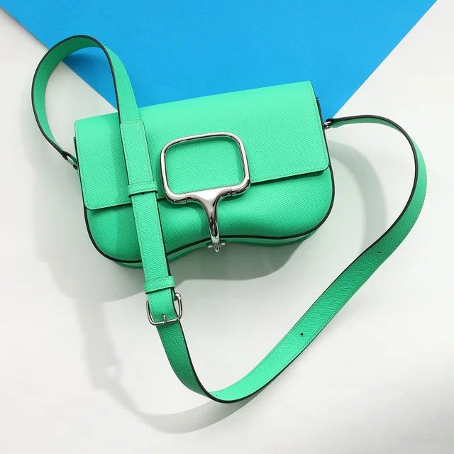 Hermès Vert Comics Epsom Della Cavalleria Elan in Green Epsom leather from Ann's Fabulous Finds