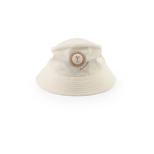 Hermès Gene Sunshine Cream Bucket Hat Size 58 in White from The Purse Affair