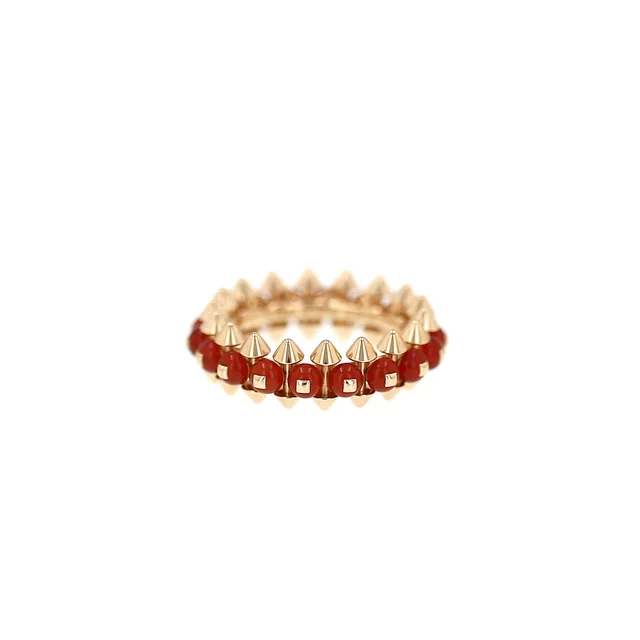 Clash de Cartier ring in rose gold and red agate in Red from Collector Square, photo 2 of 3