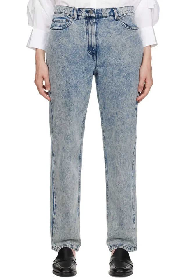 3.1 Phillip Lim Blue Overdyed Jeans, image 1 of 1 from SSENSE